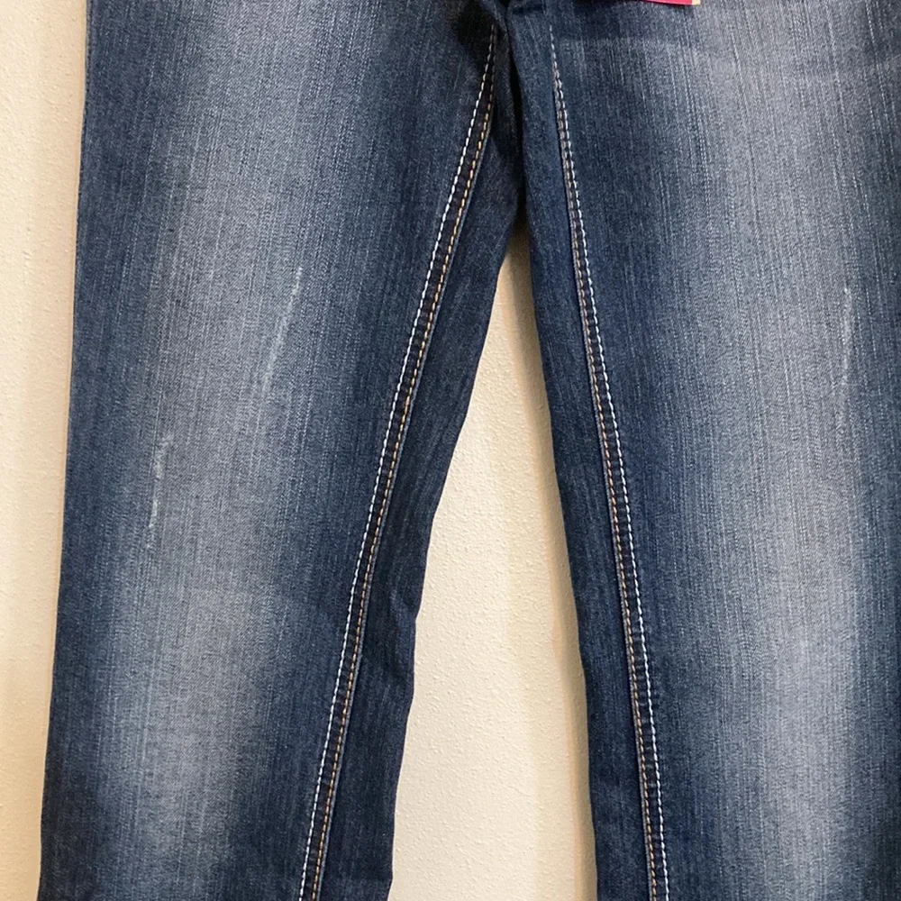 NWT girls size 12 12R Simply Low Skinny boyfriend blue jeans cuffed